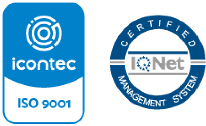 Sistema de gestión certificado ISO 9001 por Icontec e IQNet